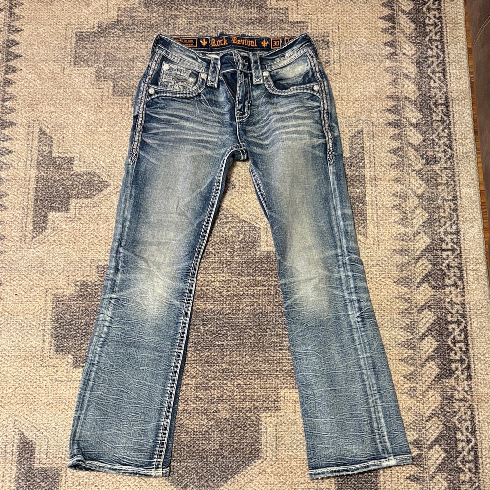 Rock Revival Light Blue Bootcut Jeans